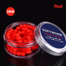 Load image into Gallery viewer, 1Box 2/3/4/5MM Suspended Beads For Teasing Fishing Strawberry Corn Scented TPR Lure Root Fishing Soft Bait For Upturned-Mouth Crucian Carp

