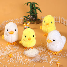 Load image into Gallery viewer, Plush Wind Up Chick Jumping Walking Hopping Cartoon Plush Chicken Clockwork Rabbit Walking Chicks Toys Baby Playing Toy
