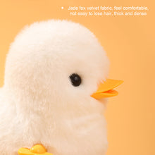 Load image into Gallery viewer, Plush Wind Up Chick Jumping Walking Hopping Cartoon Plush Chicken Clockwork Rabbit Walking Chicks Toys Baby Playing Toy
