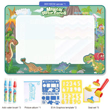 Load image into Gallery viewer, 100x80cm Magic Water Drawing Mat Coloring Doodle With Reusable Magic Pens Montessori Painting Board Educational Toys Kids Gifts
