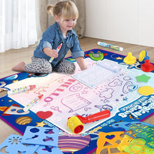 Load image into Gallery viewer, 100x80cm Magic Water Drawing Mat Coloring Doodle With Reusable Magic Pens Montessori Painting Board Educational Toys Kids Gifts
