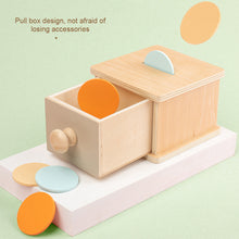 Load image into Gallery viewer, Montessori Wooden Toys Baby Coin Ball Busy Drum Color Shape Cognition Match Educational Training Sensory Toy Baby Teaching Aid Gifts
