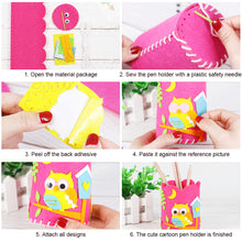 Load image into Gallery viewer, Kids DIY Craft Pencil Holder Educational Toys For Children Creative Handwork Pen Container Arts Crafts Toys Montessori Gift

