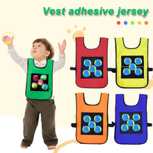 Load image into Gallery viewer, Children Sticky Jersey Vest Game Outdoor Sport Game Props Vest Waistcoat With Sticky Ball Throwing Toys For Kids Sports Toy
