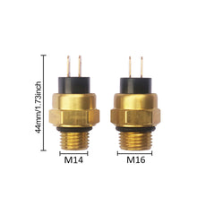 Load image into Gallery viewer, Motorcycle Water Temp Sensor Electric Radiator Coolant Temperature Thermostat Switch M14 M16 85℃ For ATV Quad Accessories
