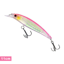 Load image into Gallery viewer, 1PC 8/11CM Holographic Foil Minnow Lure Bait ABS Floating Plastic Casting Treble Hook Artificial Bait Fishing Supplies

