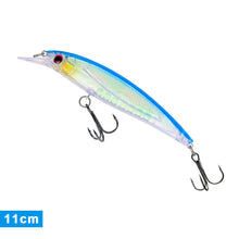 Load image into Gallery viewer, 1PC 8/11CM Holographic Foil Minnow Lure Bait ABS Floating Plastic Casting Treble Hook Artificial Bait Fishing Supplies

