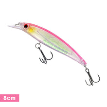 Load image into Gallery viewer, 1PC 8/11CM Holographic Foil Minnow Lure Bait ABS Floating Plastic Casting Treble Hook Artificial Bait Fishing Supplies
