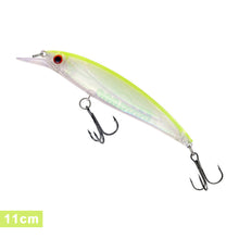 Load image into Gallery viewer, 1PC 8/11CM Holographic Foil Minnow Lure Bait ABS Floating Plastic Casting Treble Hook Artificial Bait Fishing Supplies
