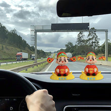 Load image into Gallery viewer, Car Dashboard Ornaments Gifts Cute Spring Shaking Head Decoration Car Center Console Auto Interior Accessories
