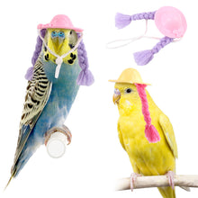 Load image into Gallery viewer, Pet Hamster Budgerigar Cockatiel Peony Parrot Bird Hat Funny Braid Hat Parrot Hat Small Animals Mini Hat Birds Toys
