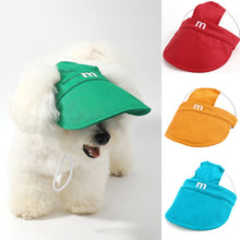 Load image into Gallery viewer, Spring Summer Pet Sun Hat for Cats and Dogs Breathable Fisherman Cap with Ear Holes Sun Protection and Shade for Outdoor Activities
