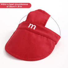 Load image into Gallery viewer, Spring Summer Pet Sun Hat for Cats and Dogs Breathable Fisherman Cap with Ear Holes Sun Protection and Shade for Outdoor Activities
