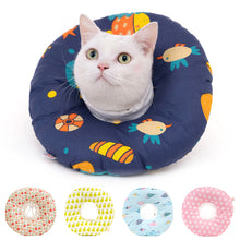 Load image into Gallery viewer, Pet Cat E-Collar Recovery Cone Protection Elizabeth Collar Adjustable Cotton Blends Collar Printed Elizabeth Circle for Cat

