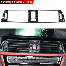 Load image into Gallery viewer, Carbon Fiber Car Central Air Vent Outlet Frame Cover Trim ABS For BMW 3 4 Series GT 13-19
