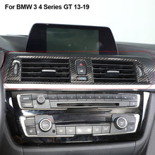 Load image into Gallery viewer, Carbon Fiber Car Central Air Vent Outlet Frame Cover Trim ABS For BMW 3 4 Series GT 13-19
