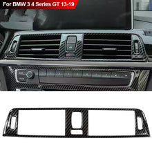 Load image into Gallery viewer, Carbon Fiber Car Central Air Vent Outlet Frame Cover Trim ABS For BMW 3 4 Series GT 13-19

