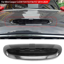 Load image into Gallery viewer, Car Front Engine Bonnets Hood Scoop Air Outlet Vent Cover Trim ABS Carbon Fiber For Mini Cooper S JCW F54 F55 F56 F57 2014-2024
