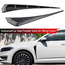 Load image into Gallery viewer, 2Pcs Universal Car Side Fender Vent Air Wing Cover Moulding Trim Spoiler Stickers Hood Intake ABS Sticker Decorative Accessorie
