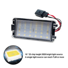 Load image into Gallery viewer, 1PC/2Pcs Car LED License Plate Lights Number Plate Lamp Replacement Canbus Error Free Car 12V Light For Seat Altea Ibiza 6L Arosa Cordoba MK1 MK2 Leon 1M Toledo III 2004-2009
