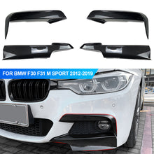 Load image into Gallery viewer, Pair Car Front Bumper Lip Splitter Canards Spoiler Fog Lamp Eyebrow Frame Cover Grille For BMW F30 F31 M Sport 2012-2019

