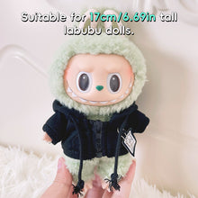 Load image into Gallery viewer, Casual Hoodie for 17cm Labubu Dolls Cute Doll Clothes Fashion Sweatshirt Jacket Lovely Outfit Gifts for Doll Decoration Accessories
