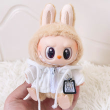 Load image into Gallery viewer, Casual Hoodie for 17cm Labubu Dolls Cute Doll Clothes Fashion Sweatshirt Jacket Lovely Outfit Gifts for Doll Decoration Accessories
