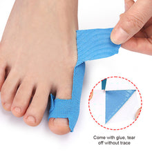 Load image into Gallery viewer, 10pcs/set Pre Cut Elastic Toe Protection Anti-wear Intramuscular Effect Patch Big Toe Eversion Fixation Support Sports Bandage Tape
