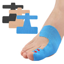 Load image into Gallery viewer, 10pcs/set Pre Cut Elastic Toe Protection Anti-wear Intramuscular Effect Patch Big Toe Eversion Fixation Support Sports Bandage Tape
