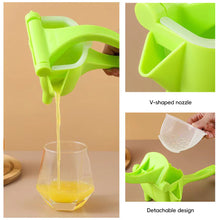 Load image into Gallery viewer, Easy Carry Manual Citrus Juicer Original Taste Compact Eco-Friendly Hand Press Manual Fruit Squeezer Fresh Homemade Tool Yoga Healthy Diet
