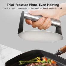 Load image into Gallery viewer, Durable Stainless Steel Adjustable Burger Press Portable Patty Maker with Handle Compact for Camping And BBQ Parties Commercial Grade
