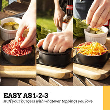 Load image into Gallery viewer, Multi-Size Manual Burger Press Portable Rice Ball DIY Mold Non-Stick Eco-Friendly Kids-Friendly Food Mold Set Reusable Kitchen Gadget
