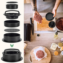 Load image into Gallery viewer, Multi-Size Manual Burger Press Portable Rice Ball DIY Mold Non-Stick Eco-Friendly Kids-Friendly Food Mold Set Reusable Kitchen Gadget
