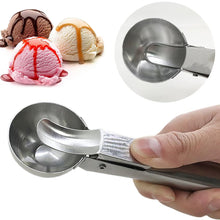 Load image into Gallery viewer, Stainless Steel Spring Loaded Ice Cream Scoop Professional Gelato Scoop Melon Baller Cookie Scoop Ice Cream Server Anti-Drip Ice Cream Tool
