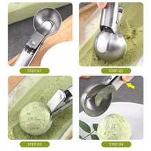Load image into Gallery viewer, Stainless Steel Spring Loaded Ice Cream Scoop Professional Gelato Scoop Melon Baller Cookie Scoop Ice Cream Server Anti-Drip Ice Cream Tool
