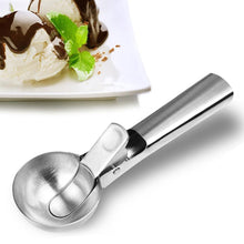 Load image into Gallery viewer, Stainless Steel Spring Loaded Ice Cream Scoop Professional Gelato Scoop Melon Baller Cookie Scoop Ice Cream Server Anti-Drip Ice Cream Tool
