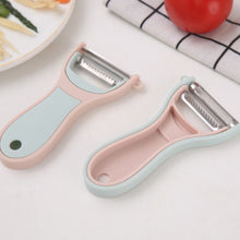 Load image into Gallery viewer, 2-in-1 Peeler and Grater Space-Saving Eco-Friendly Vegetable Peeler Set Multi-Purpose for Vegan Meal Prep Foldable Kitchen Tool with Stainless Steel Blades
