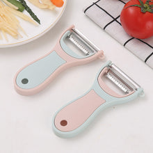 Load image into Gallery viewer, 2-in-1 Peeler and Grater Space-Saving Eco-Friendly Vegetable Peeler Set Multi-Purpose for Vegan Meal Prep Foldable Kitchen Tool with Stainless Steel Blades
