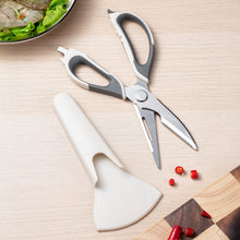 Load image into Gallery viewer, High-Quality 6-in-1 Powerful Kitchen Scissors Detachable Multi-functional Magnetic Storage Pouch Fish Scale Plane Peeler Crack Walnut Corkscrew
