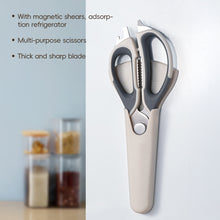 Load image into Gallery viewer, High-Quality 6-in-1 Powerful Kitchen Scissors Detachable Multi-functional Magnetic Storage Pouch Fish Scale Plane Peeler Crack Walnut Corkscrew
