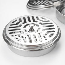 Load image into Gallery viewer, Portable Stainless Steel Mosquito Coil Holder With Cover Fireproof Rustproof Reusable Mosquito Repellent Box Mosquito Coil Tray Home Camping Outdoor
