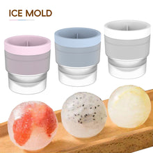 Load image into Gallery viewer, Professional Whiskey Ice Ball Maker Bar Accessories Ice Ball Mold Premium Silicone Ice Cube Mold Space-Saving for Home Bar Non-Toxic for Freezer

