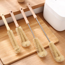 Load image into Gallery viewer, Cup Brush Long Wooden Handle Bottle Brush Nylon Cleaning Brushes Infant Feeding Bottles Cleaner Kitchen Artifact Cleaning Tools

