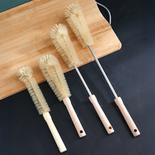 Load image into Gallery viewer, Cup Brush Long Wooden Handle Bottle Brush Nylon Cleaning Brushes Infant Feeding Bottles Cleaner Kitchen Artifact Cleaning Tools

