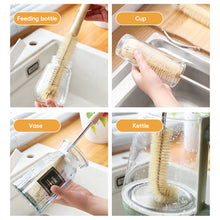 Load image into Gallery viewer, Cup Brush Long Wooden Handle Bottle Brush Nylon Cleaning Brushes Infant Feeding Bottles Cleaner Kitchen Artifact Cleaning Tools

