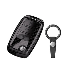 Load image into Gallery viewer, ABS Carbon Fiber Car Key Case Cover Protected Fob For VW Volkswagen Tiguan MK2 For SEAT Ateca Leon FR 2 Ibiza
