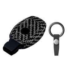 Load image into Gallery viewer, ABS Carbon Fiber Car Key Case Cover Shell For Mercedes Benz A B C E Class GLS GLA GLK GLC CLS CLA AMG W204 W205 W212 W463 W176
