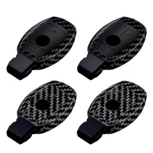 Load image into Gallery viewer, ABS Carbon Fiber Car Key Case Cover Shell For Mercedes Benz A B C E Class GLS GLA GLK GLC CLS CLA AMG W204 W205 W212 W463 W176
