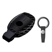 Load image into Gallery viewer, ABS Carbon Fiber Car Key Case Cover Shell For Mercedes Benz A B C E Class GLS GLA GLK GLC CLS CLA AMG W204 W205 W212 W463 W176
