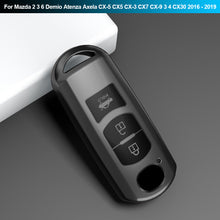 Load image into Gallery viewer, TPU Car Key Case Key Cover 3 4 Button For Mazda 2 3 6 Demio Atenza Axela CX-5 CX5 CX-3 CX7 CX-9 3 4 CX30 2016 - 2019
